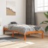 Estructura de cama sin colchón madera maciza marrón 90x190