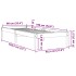 Estructura de cama sin colchón madera maciza marrón 90x190