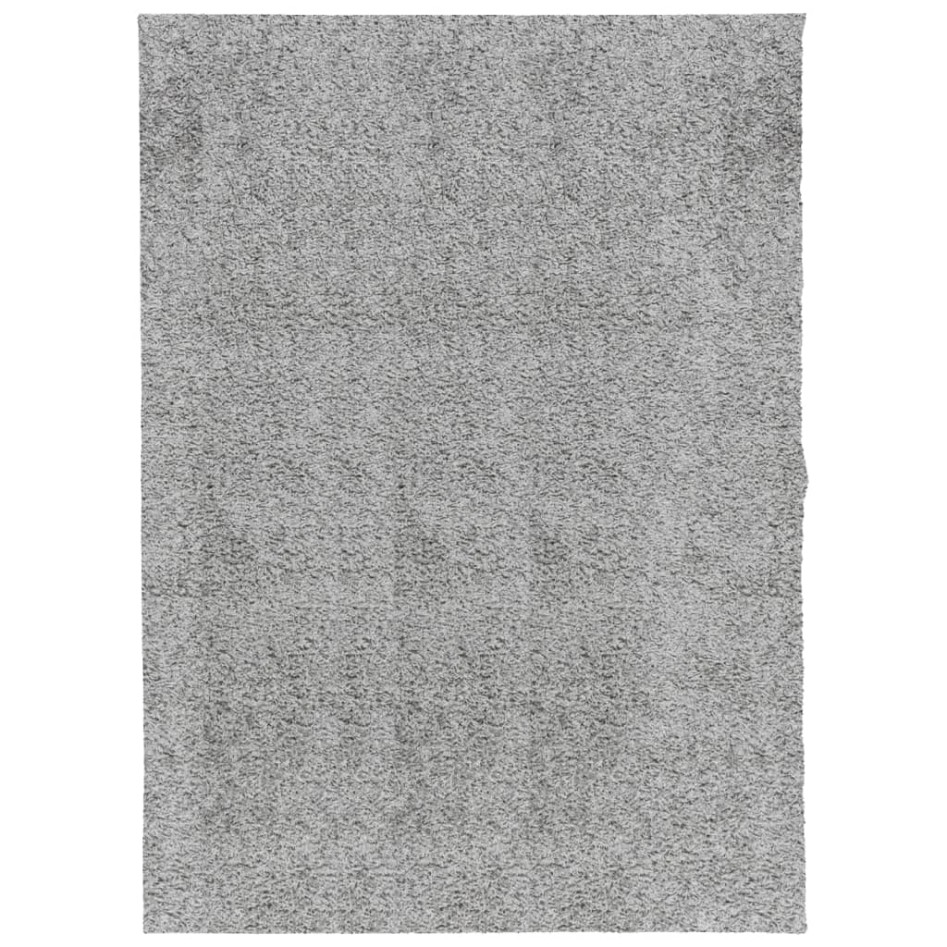 Alfombra peluda de pelo largo moderna PAMPLONA gris 140x200