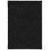Alfombra peluda de pelo largo moderna PAMPLONA negra 160x230