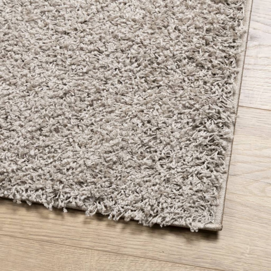 Alfombra peluda de pelo largo moderna PAMPLONA beige 160x230