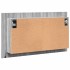 Armario espejo de baño con luz LED acrílico gris 80x12x45