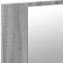 Armario espejo de baño con luz LED acrílico gris 80x12x45