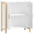 Aparador de madera contrachapada blanco 62x38x70