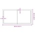Encimera de baño madera maciza sin tratar 120x60x(2-4)