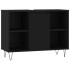 Mueble de baño madera de ingeniería negro 80x33x60