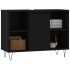 Mueble de baño madera de ingeniería negro 80x33x60