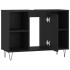 Mueble de baño madera de ingeniería negro 80x33x60