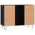Mueble de baño madera de ingeniería negro 80x33x60