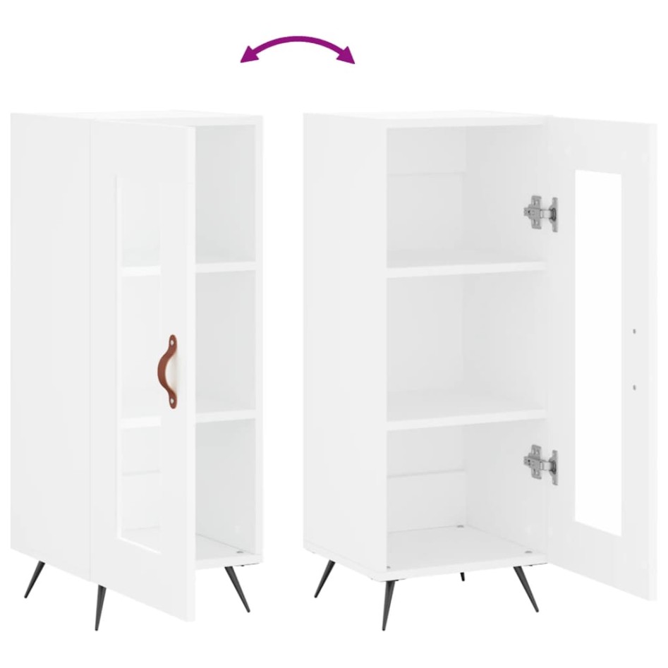 Aparador madera de ingeniería blanco 34,5x34x90