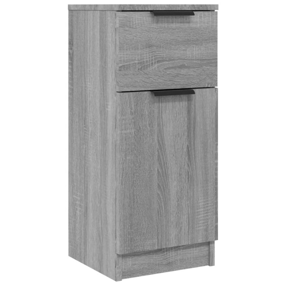 Aparador de madera contrachapada gris Sonoma 30x30x70