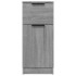 Aparador de madera contrachapada gris Sonoma 30x30x70
