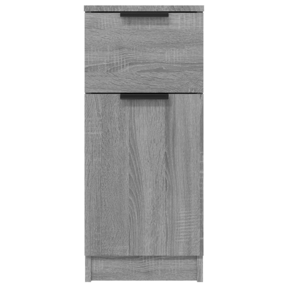 Aparador de madera contrachapada gris Sonoma 30x30x70