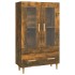 Aparador de madera contrachapada roble ahumado 70x31x115