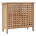 Mueble de lavabo madera maciza de nogal 66x29x61