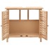 Mueble de lavabo madera maciza de nogal 66x29x61