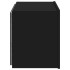 Mueble de TV de pared con luces LED negro 60x35x41
