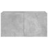 Mueble de TV de pared con luces LED gris hormigón 80x35x41