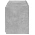Mueble de TV de pared con luces LED gris hormigón 80x35x41