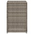 Mesa cubierta para bombona de propano ratán gris 40x40x60