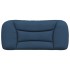 Cabecero de cama acolchado tela azul 90