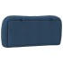 Cabecero de cama acolchado tela azul 90
