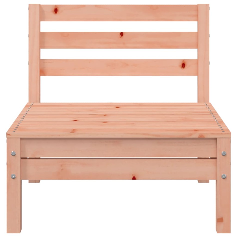 Sofás de jardín sin reposabrazos 2 uds madera maciza