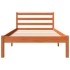 Estructura de cama sin colchón madera maciza marrón 90x190