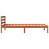 Estructura de cama sin colchón madera maciza marrón 90x190