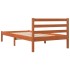 Estructura de cama sin colchón madera maciza marrón 90x190