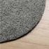 Alfombra de pelo largo moderna verde Ø 160
