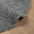 Alfombra de pelo largo moderna verde Ø 160