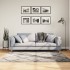 Alfombra pelo largo moderna PAMPLONA beige antracita 160x160