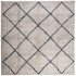 Alfombra pelo largo moderna PAMPLONA beige antracita 160x160