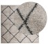 Alfombra pelo largo moderna PAMPLONA beige antracita 160x160