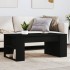 Mesa de centro madera de ingeniería negra 102x55x42