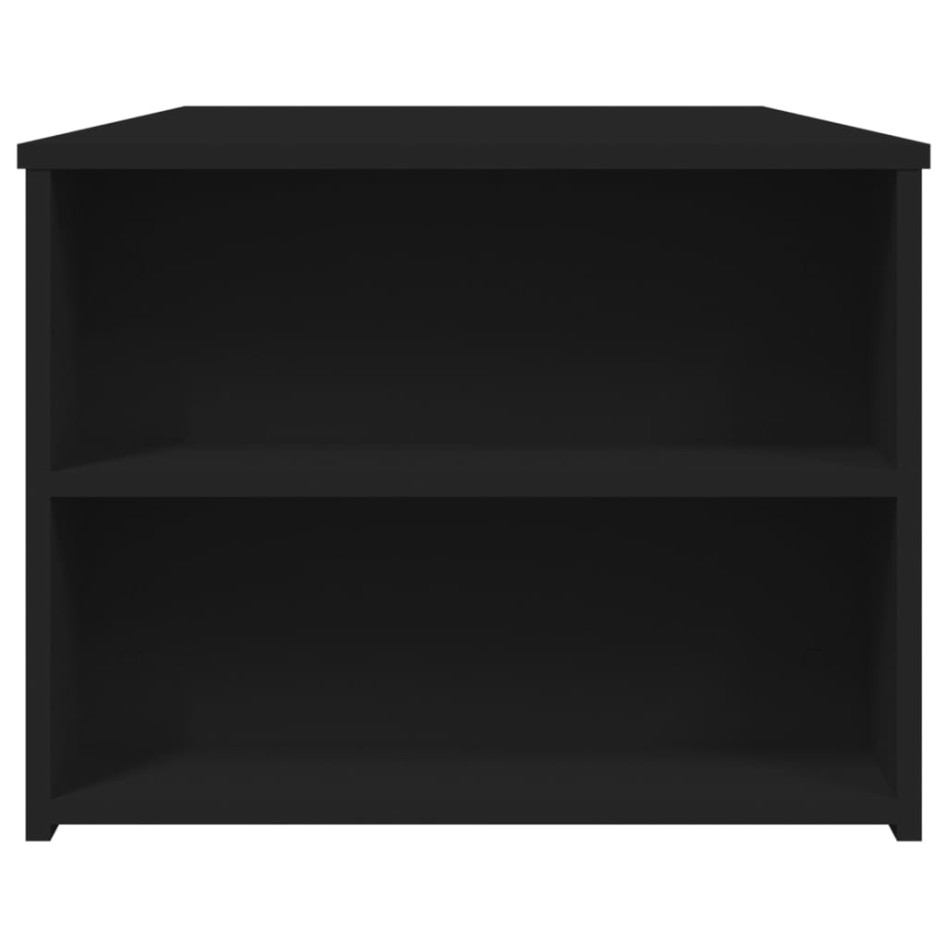 Mesa de centro madera de ingeniería negra 102x55x42