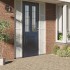 Lámina de ventana esmerilada PVC blanco 90x2000