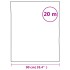 Lámina de ventana esmerilada PVC blanco 90x2000