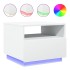 Mesa de centro con luces LED blanco 50x49x40