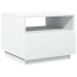 Mesa de centro con luces LED blanco 50x49x40