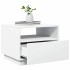 Mesa de centro con luces LED blanco 50x49x40