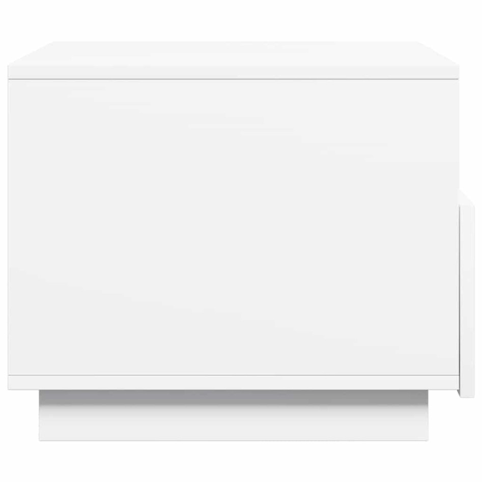 Mesa de centro con luces LED blanco 50x49x40