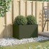 Jardinera acero verde oliva 62x40x39