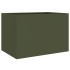 Jardinera acero verde oliva 62x40x39