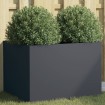Jardinera acero gris antracita 62x47x46 cm