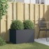 Jardinera acero gris antracita 62x47x46