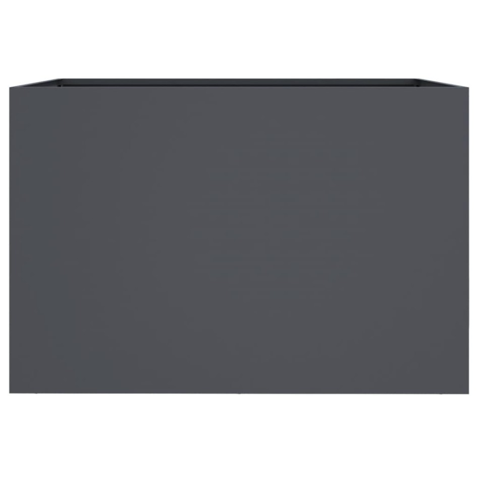 Jardinera acero gris antracita 62x47x46