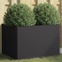 Jardinera acero negro 62x47x46