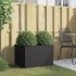 Jardinera acero negro 62x47x46